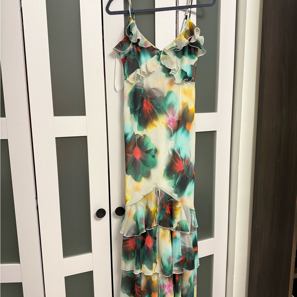 Floral Ruffle Maxi Dress